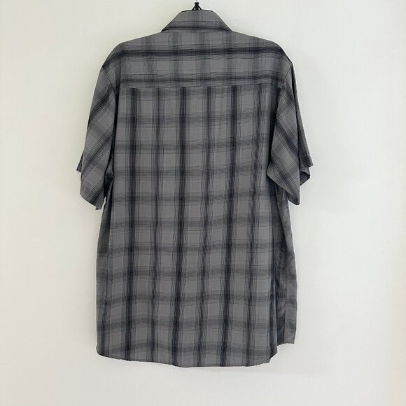 Dixxon Mens The Limiter Plaid Button Up Shirt Size Large Short Sleeve Bamboo - Picture 2 of 9